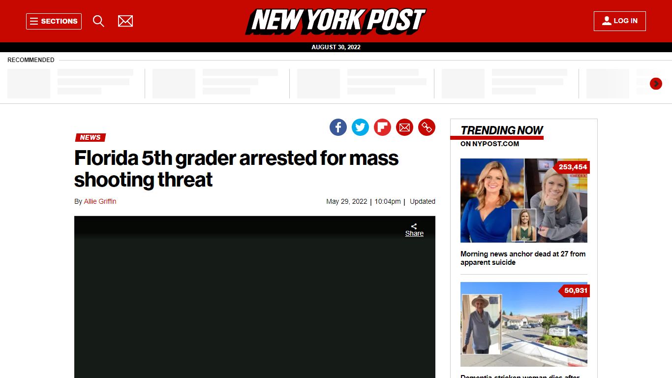 Florida 5th grader arrested for mass shooting threat - New York Post